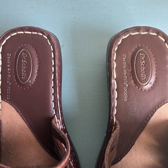 NWOT Dr. Scholl's Reba II Strappy Slip On Sandals Leather Woven Comfort Size 6 - Picture 3 of 12